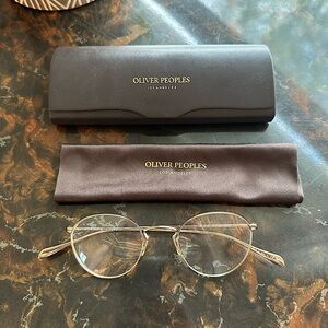 Oliver Peoples Coleridge frames in Antique Gold unisex, new with box
